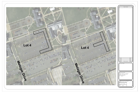 The site plan of Lot 4 with the sub designs.
