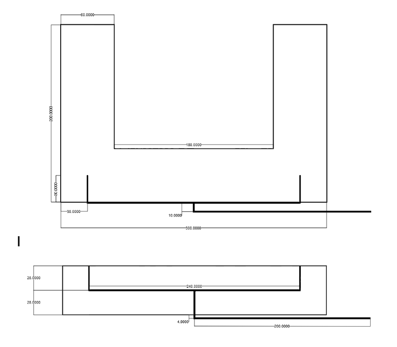 This figure represents the location of where the pipes will be placed in the dormitory building. The pipes are represented in the thicker, black lines. 